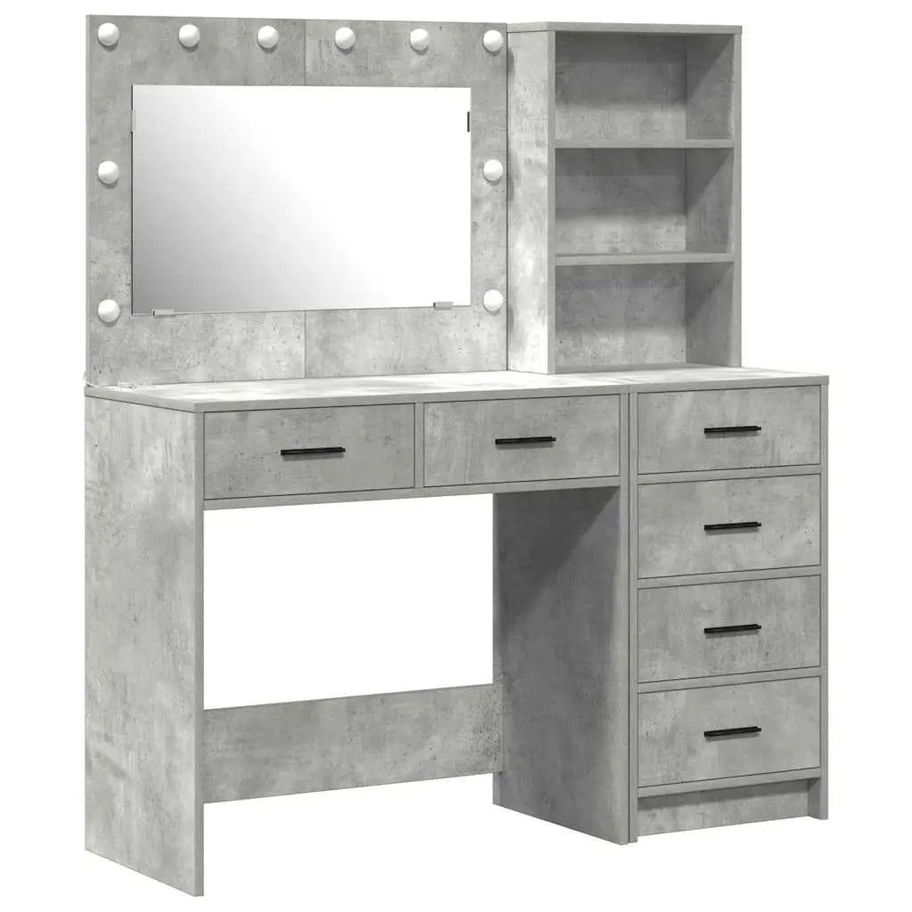 Table de Toilette 2 pc Gris 78.5 x 41 x 135 cm - XIOS