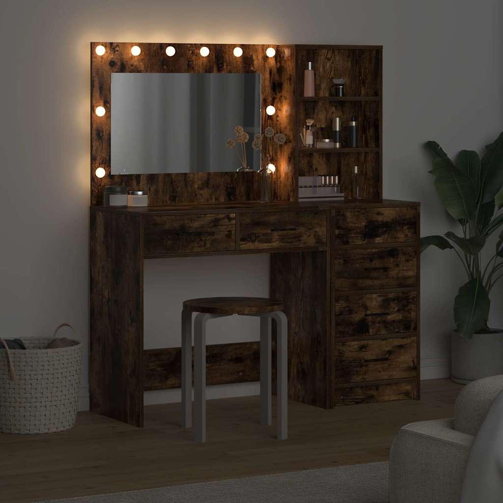 Table de Toilette 2 pc Marron 78.5 x 41 x 135 cm