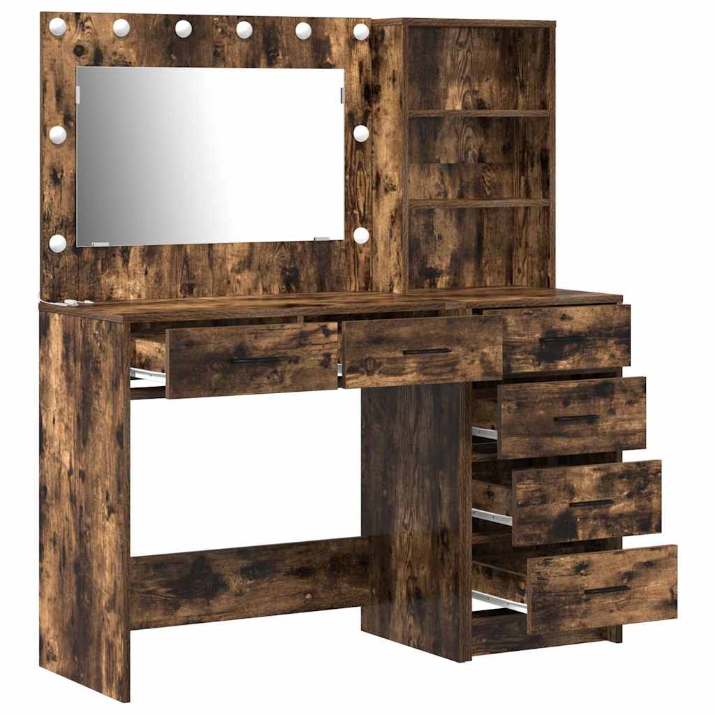 Table de Toilette 2 pc Marron 78.5 x 41 x 135 cm