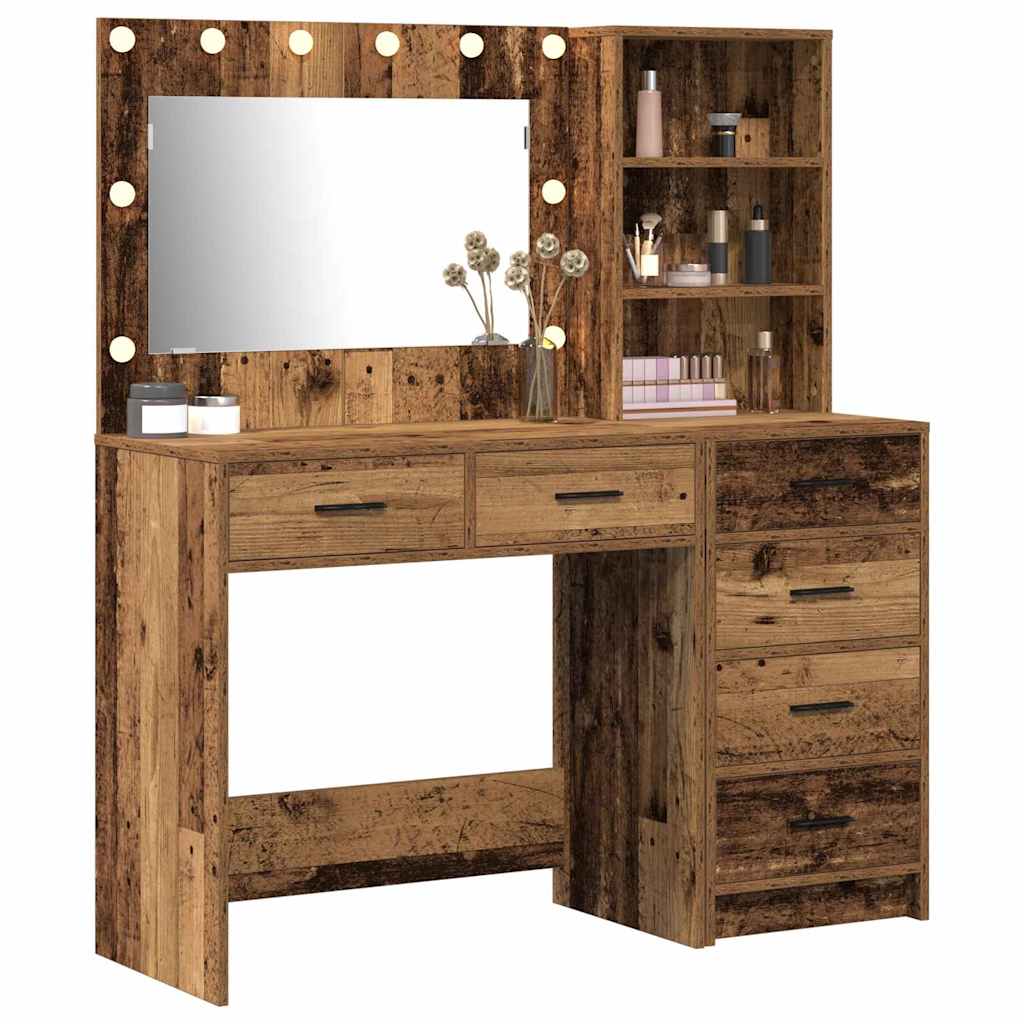 Table de Toilette 2 pc Marron 78.5 x 41 x 135 cm
