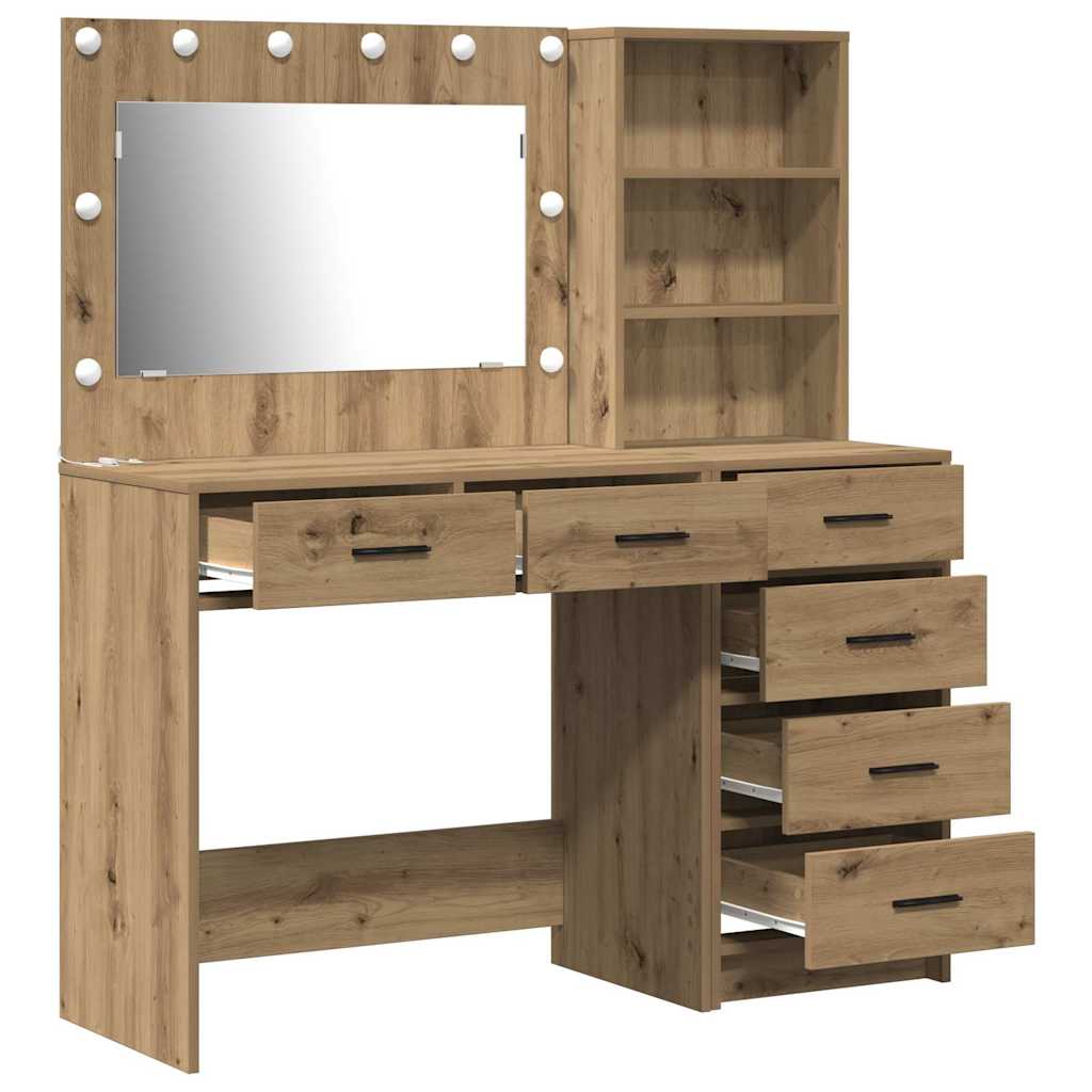 Table de Toilette 2 pc Marron 78.5 x 41 x 135 cm
