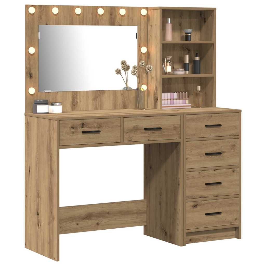 Table de Toilette 2 pc Marron 78.5 x 41 x 135 cm