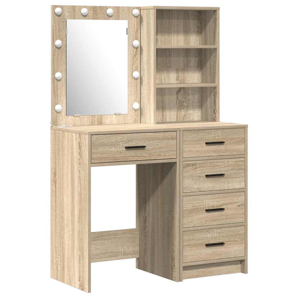 Table de Toilette avec tiroir 2 pcs Marron 50 x 41 x 135 cm - XIOS