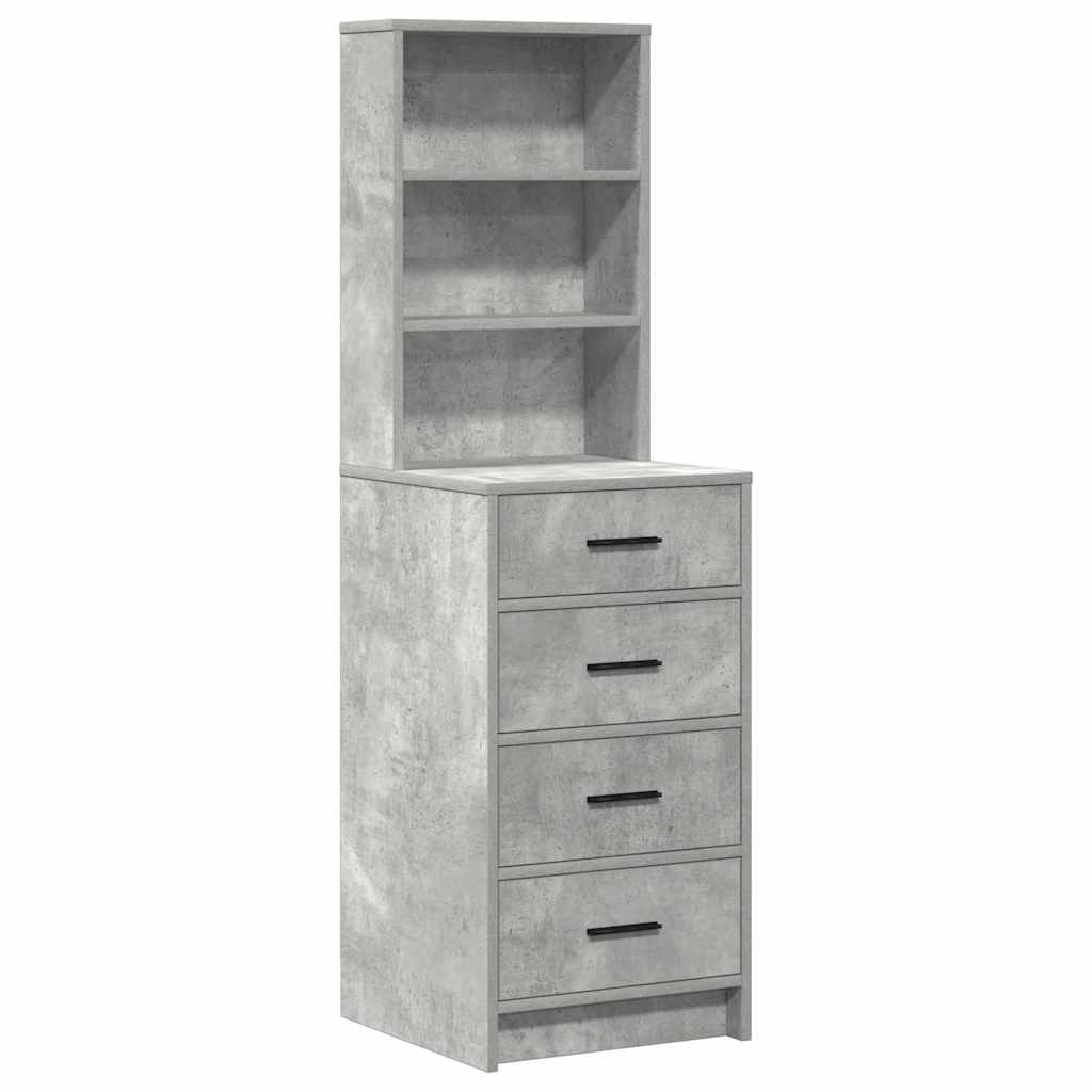 Table de Toilette 2 pcs Gris 50 x 41 x 135 cm Bois d'ingénierie - XIOS