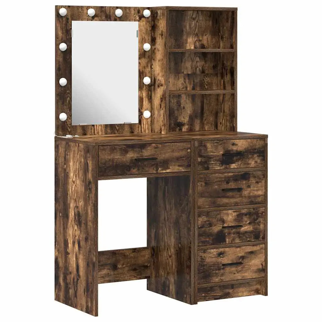 Table de Toilette 2 pc Marron 50 x 41 x 135 cm - XIOS