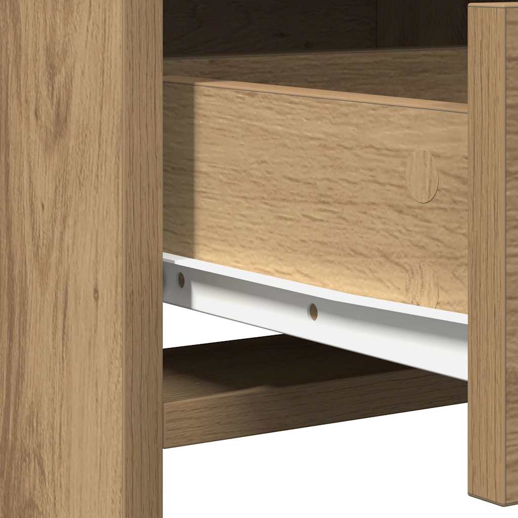 Table de Toilette avec tiroir 2 pcs Marron 50 x 41 x 135 cm - XIOS