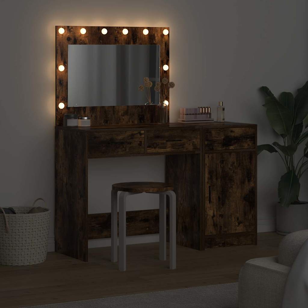 Table de Toilette 2 pc Marron 40 x 41 x 75 cm Bois d'ingénierie