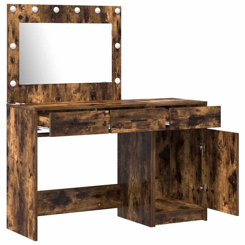 Table de Toilette 2 pc Marron 40 x 41 x 75 cm Bois d'ingénierie