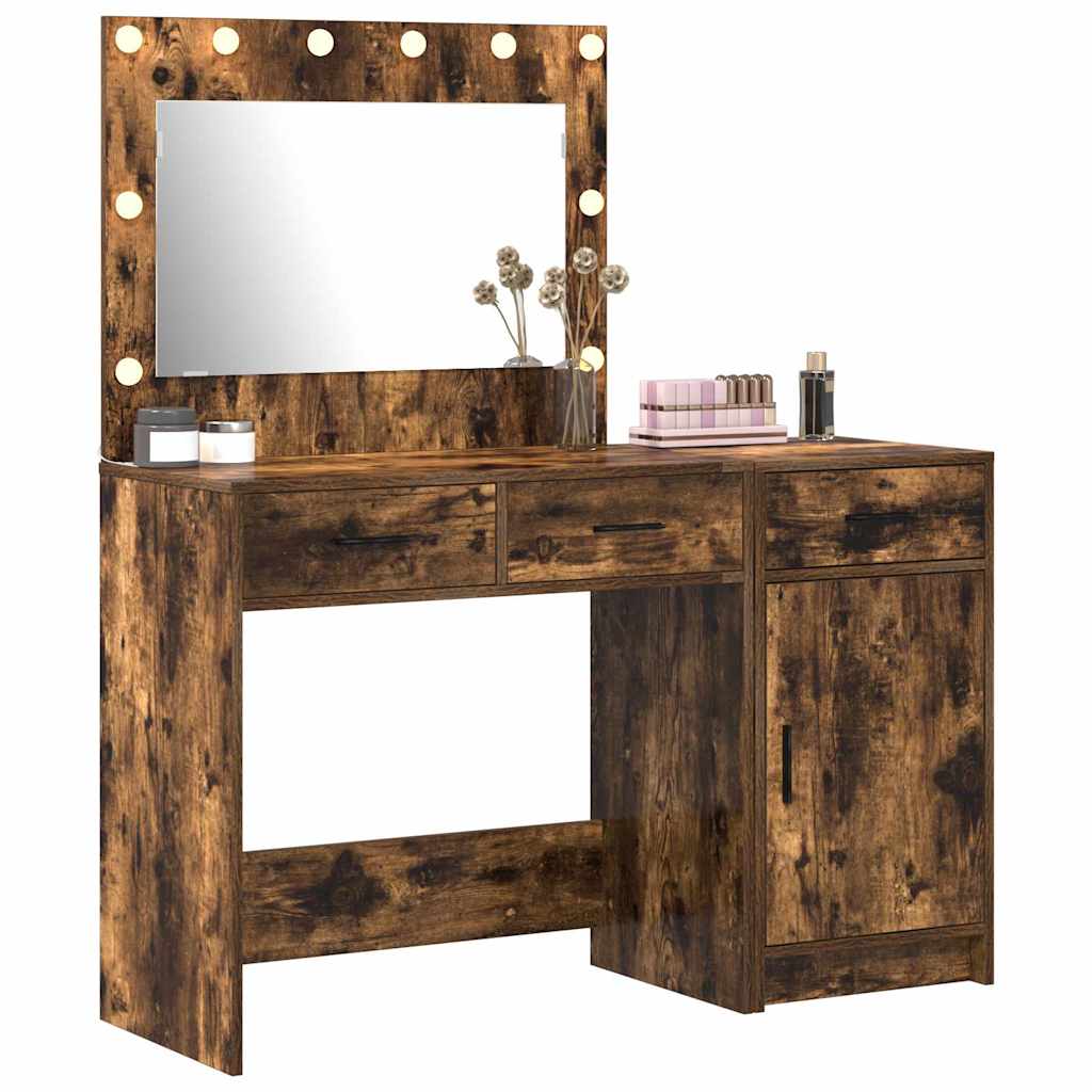 Table de Toilette 2 pc Marron 40 x 41 x 75 cm Bois d'ingénierie