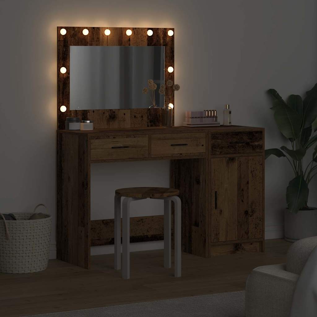 Table de Toilette avec tiroir 2 pcs Marron 40 x 41 x 75 cm - XIOS