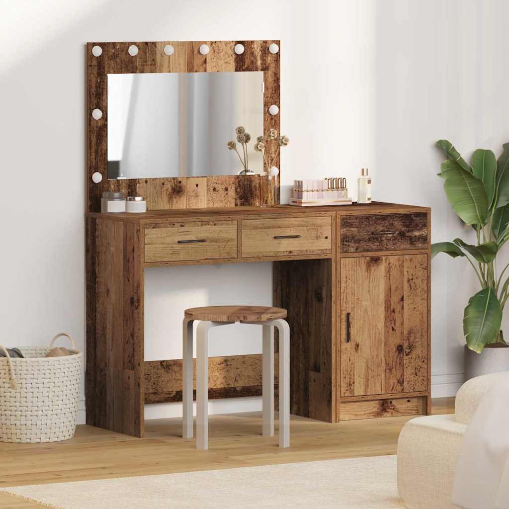 Table de Toilette avec tiroir 2 pcs Marron 40 x 41 x 75 cm - XIOS