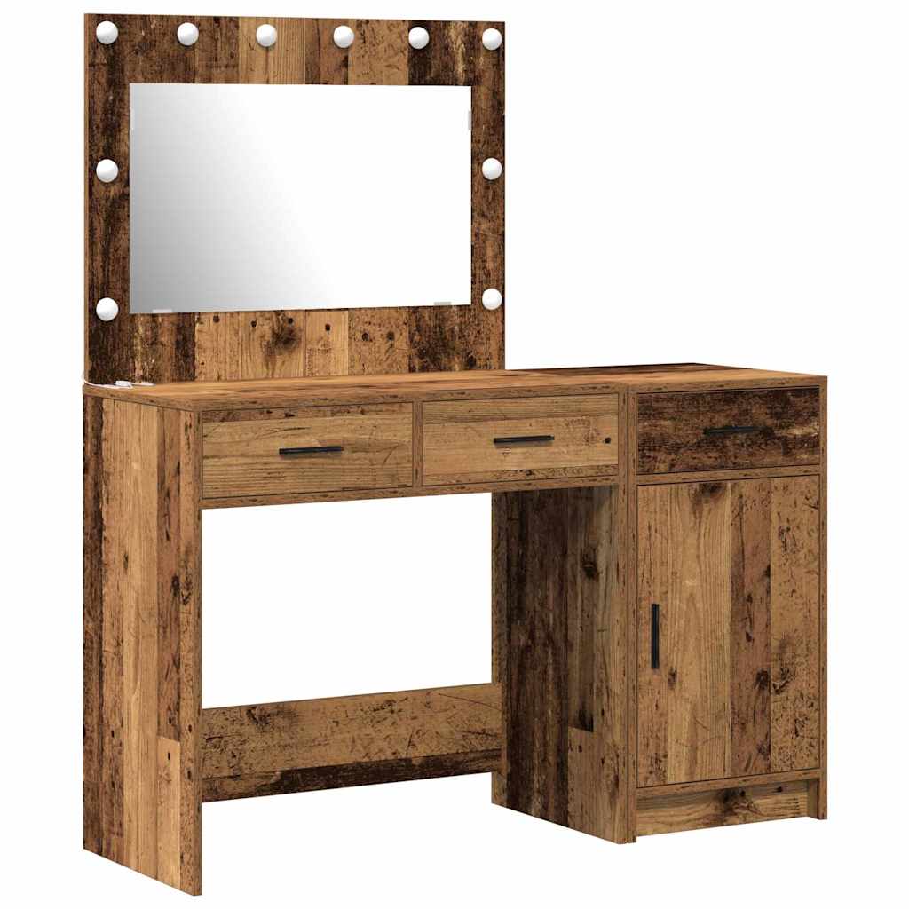 Table de Toilette avec tiroir 2 pcs Marron 40 x 41 x 75 cm - XIOS