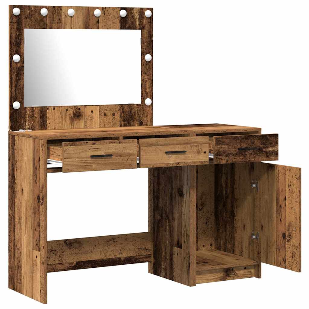 Table de Toilette 2 pc Marron 40 x 41 x 75 cm Bois d'ingénierie