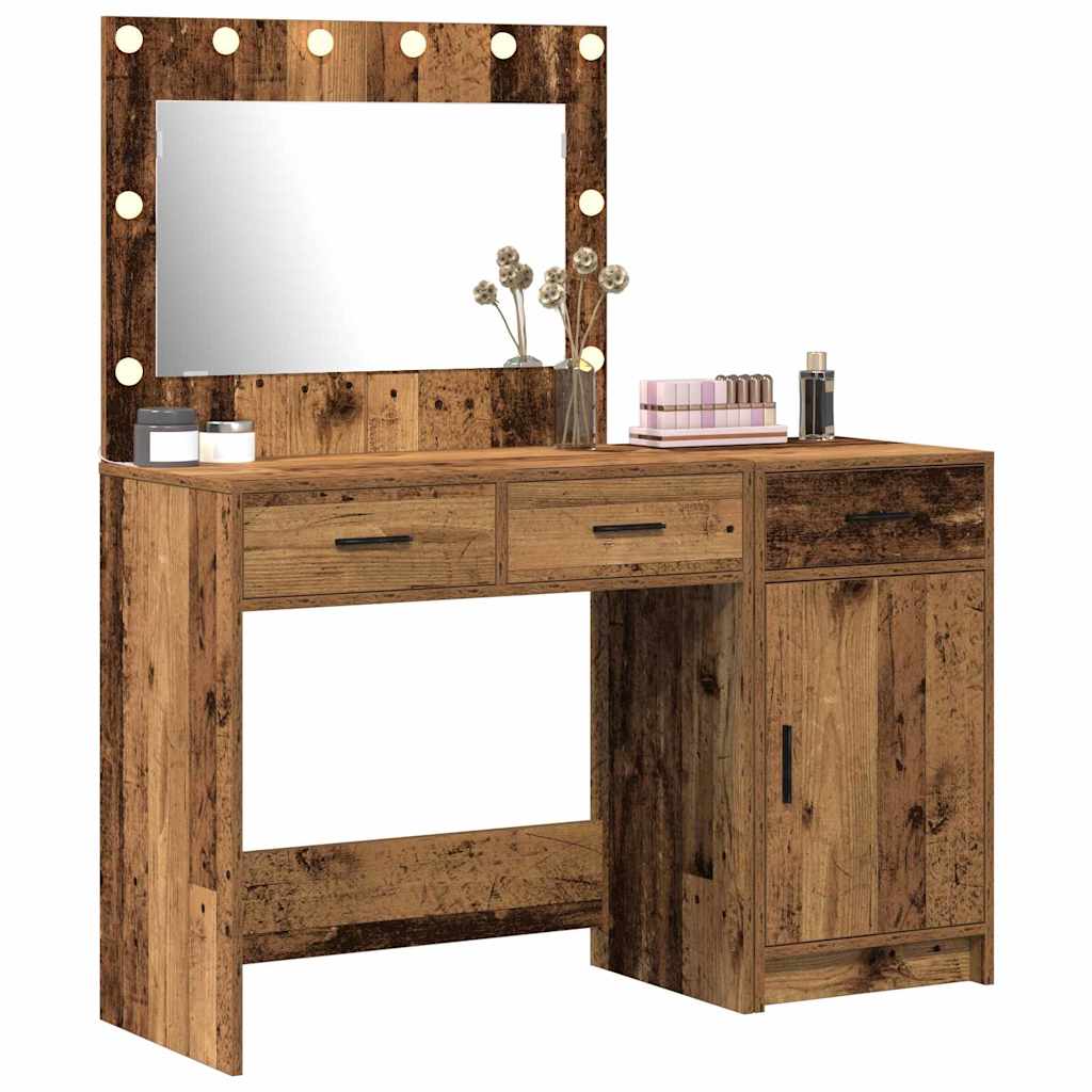 Table de Toilette 2 pc Marron 40 x 41 x 75 cm Bois d'ingénierie