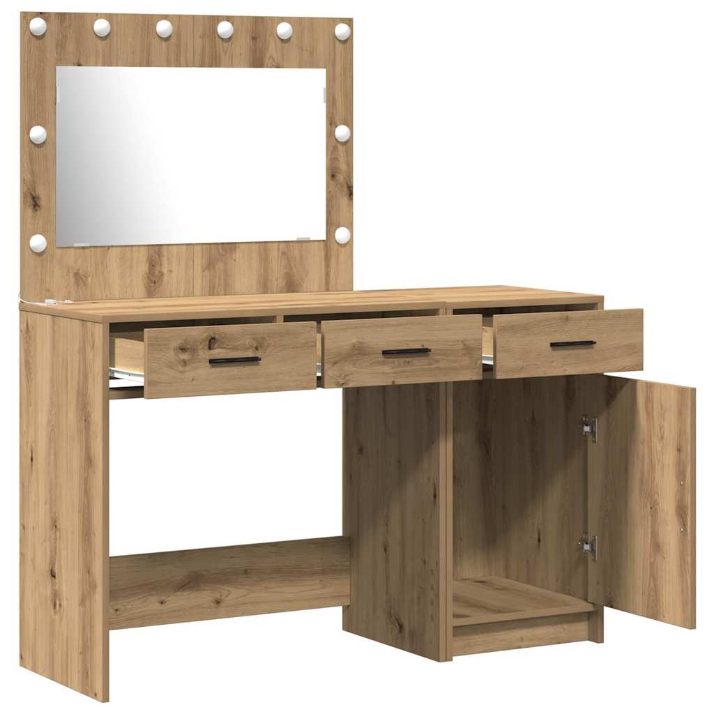 Table de Toilette 2 pc Marron 40 x 41 x 75 cm Bois d'ingénierie