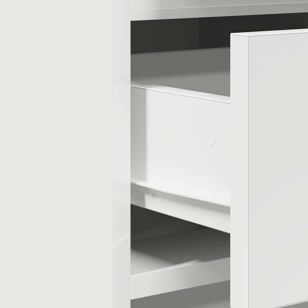 Table de Toilette avec tiroir 2 pcs Blanc 50 x 41 x 135 cm - XIOS