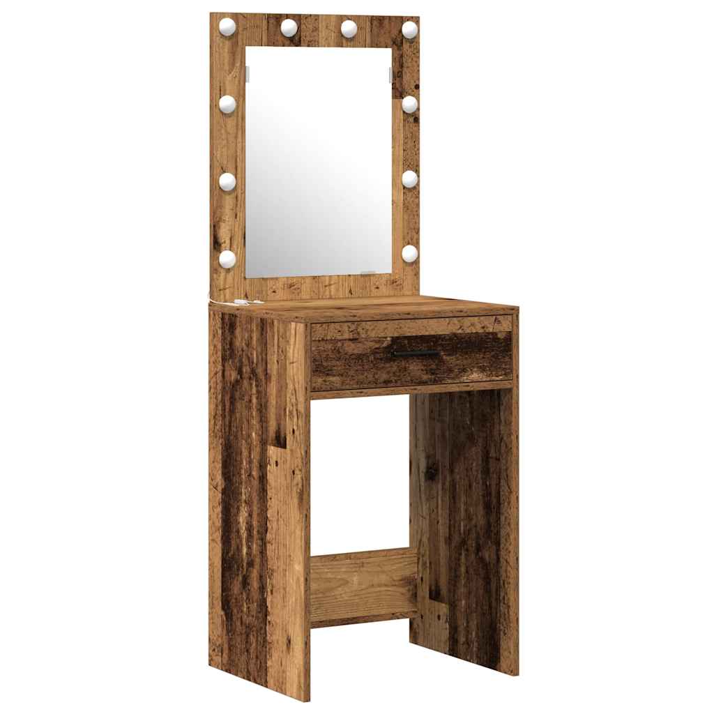 Table de Toilette avec tiroir 2 pcs Marron 50 x 41 x 135 cm - XIOS