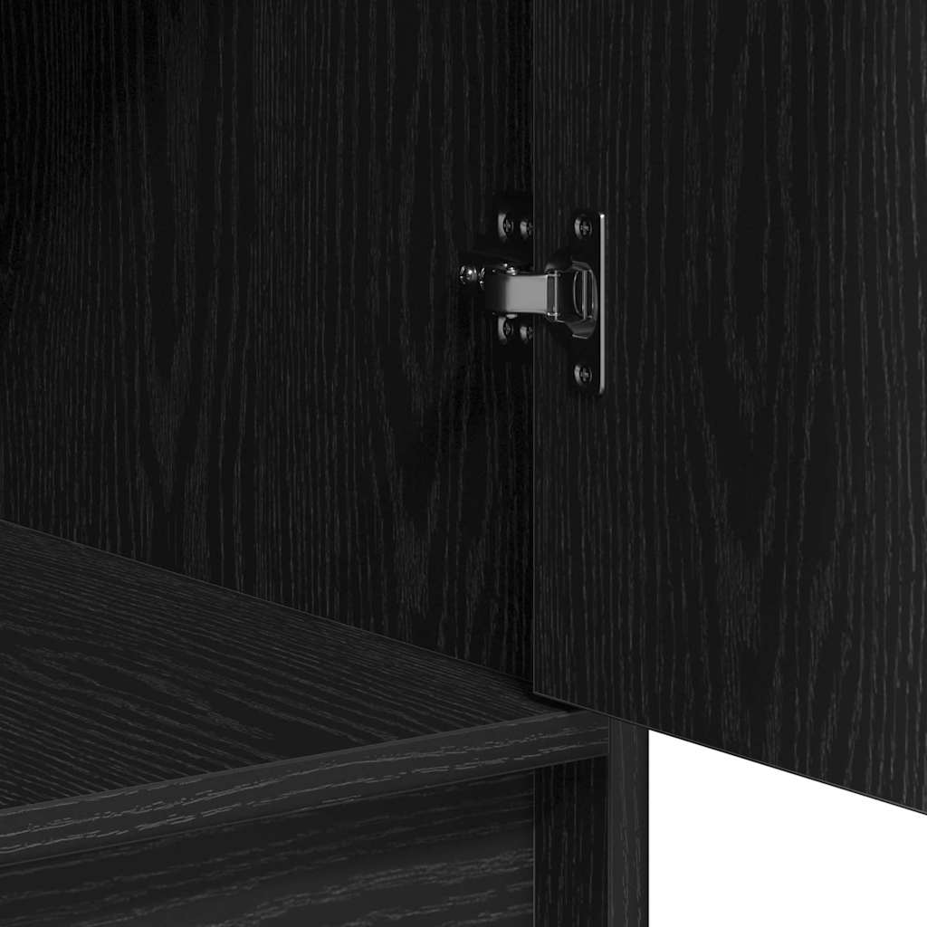 Table de Toilette 3 pc Noir 78,5 x 41 x 135 cm
