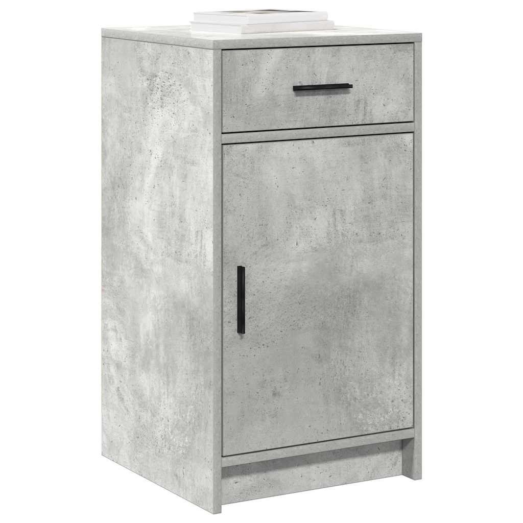 Table de Toilette avec tiroir 3 pcs Gris Bois d'ingénierie - XIOS