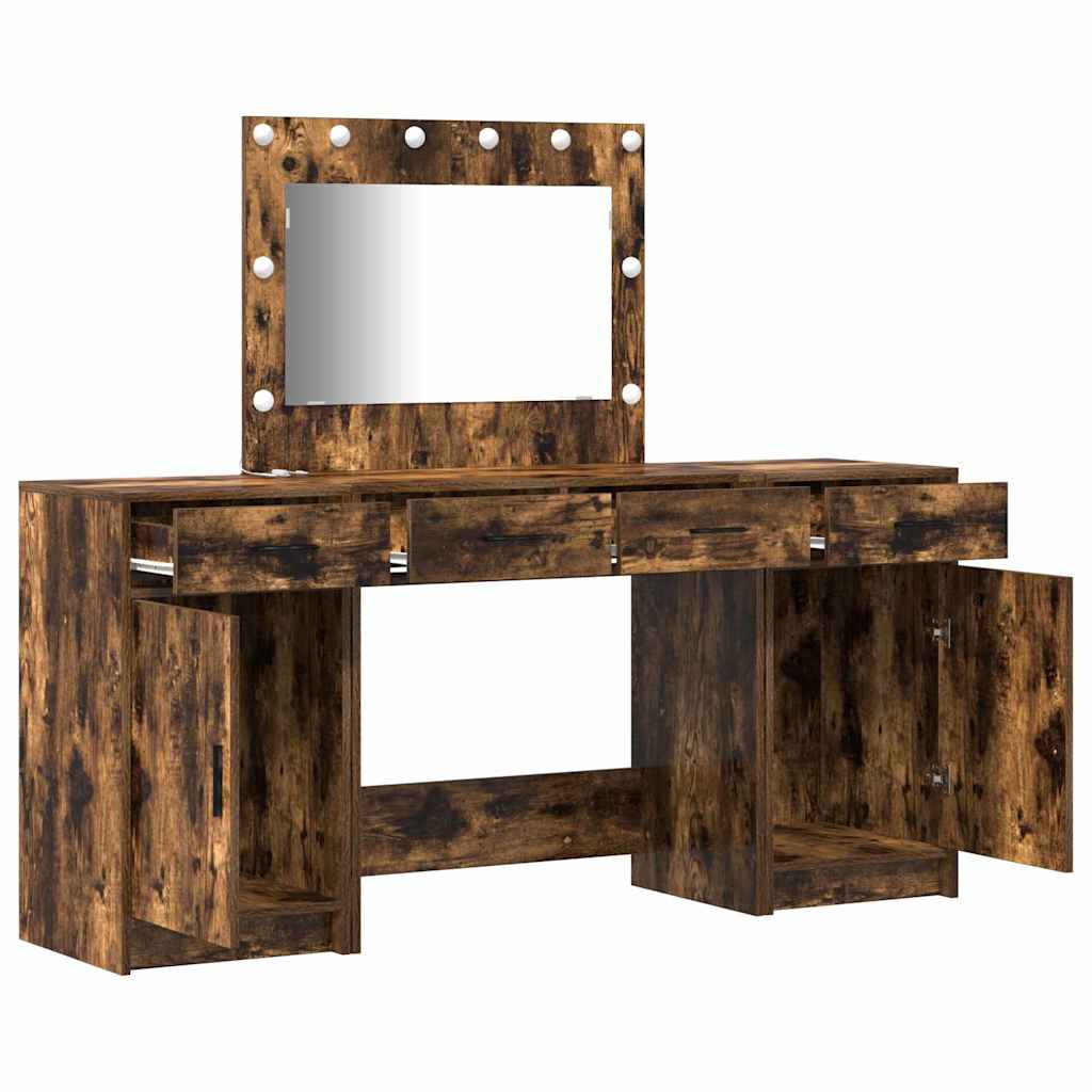 Table de Toilette avec tiroir 3 pcs Marron 40 x 41 x 75 cm - XIOS