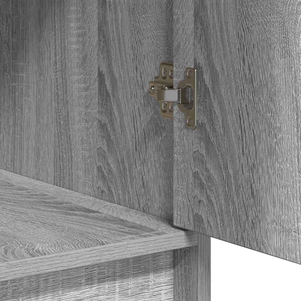 Table de Toilette 3 pc Gris 78,5 x 41 x 135 cm