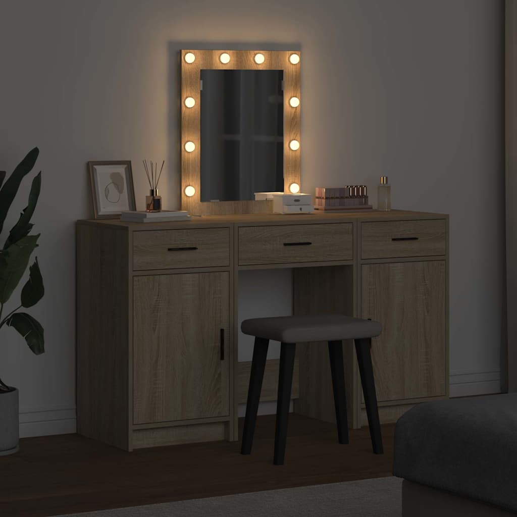 Table de Toilette Marron 50 x 41 x 135 cm Bois d'ingénierie
