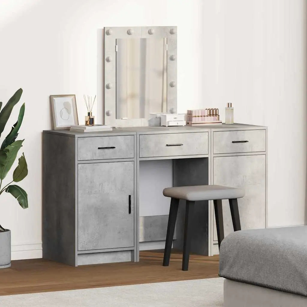 Table de Toilette Gris 50 x 41 x 135 cm Bois d’ingénierie - XIOS