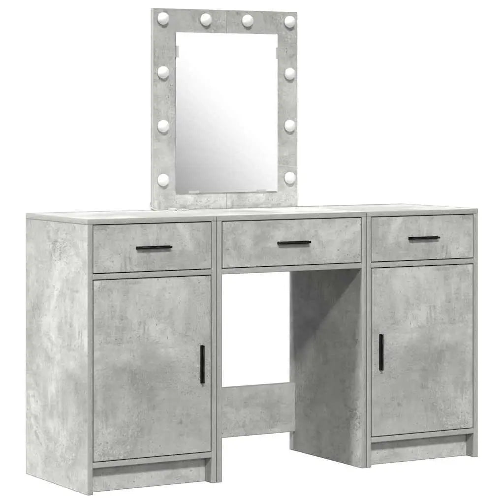 Table de Toilette Gris 50 x 41 x 135 cm Bois d’ingénierie - XIOS