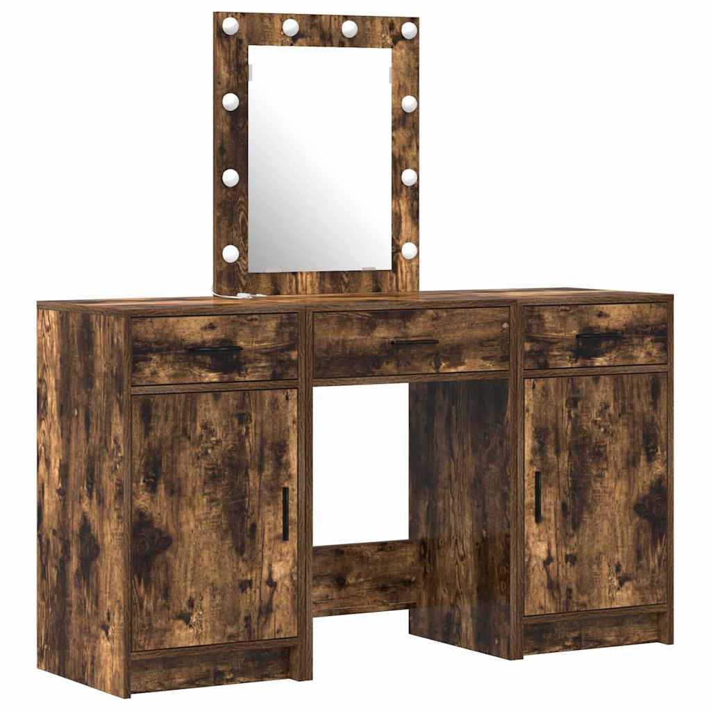 Table de Toilette avec tiroir 3 pcs Marron 50 x 41 x 135 cm - XIOS