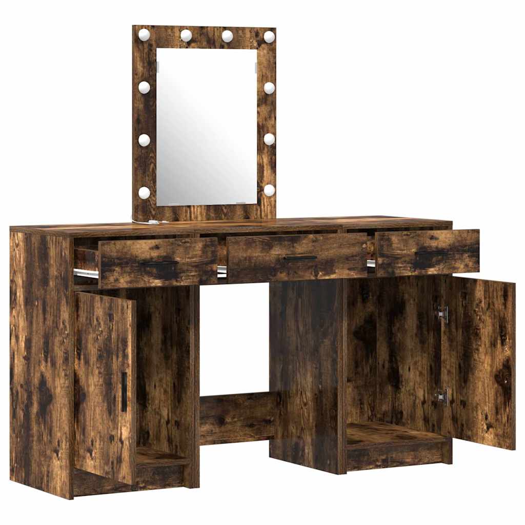 Table de Toilette avec tiroir 3 pcs Marron 50 x 41 x 135 cm - XIOS