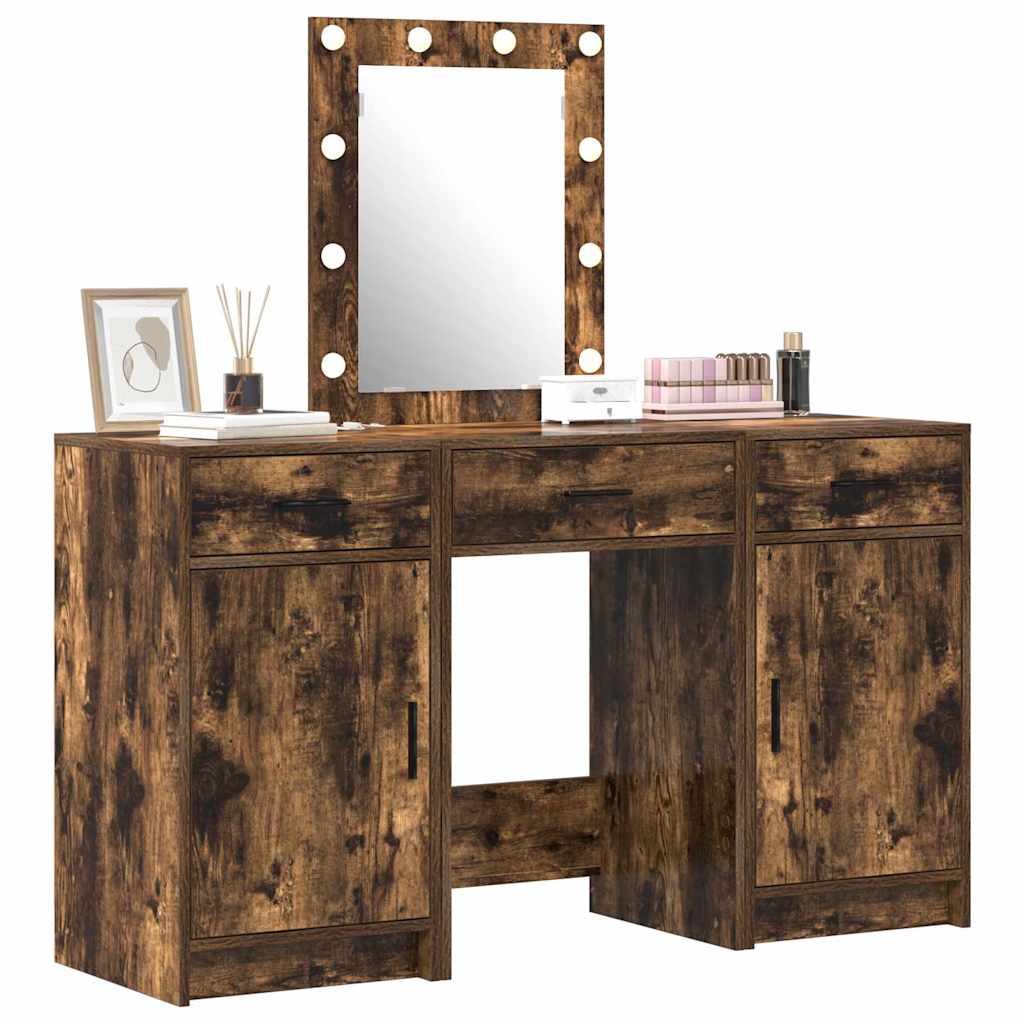 Table de Toilette avec tiroir 3 pcs Marron 50 x 41 x 135 cm - XIOS