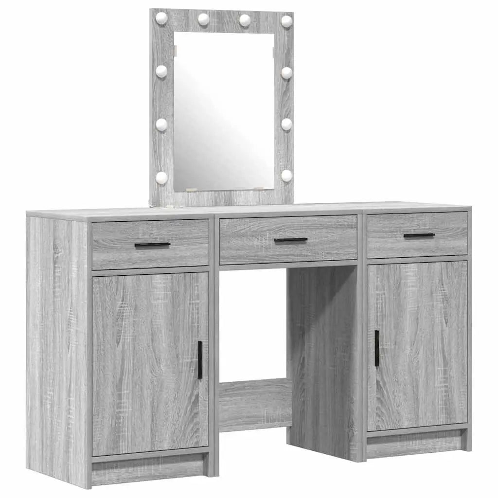 Table de Toilette Gris 50 x 41 x 135 cm Bois d’ingénierie - XIOS