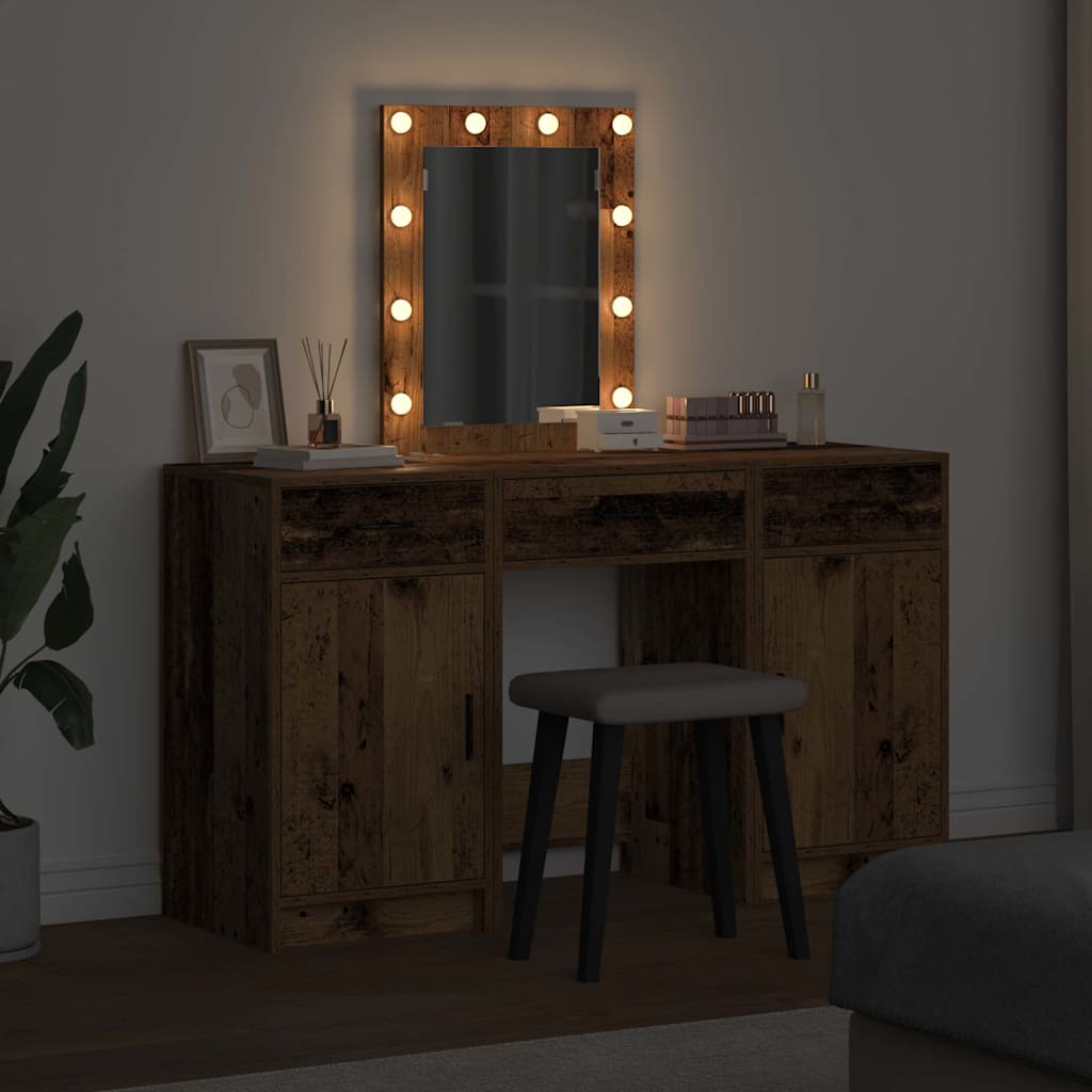 Table de Toilette Marron 50 x 41 x 135 cm Bois d'ingénierie - XIOS