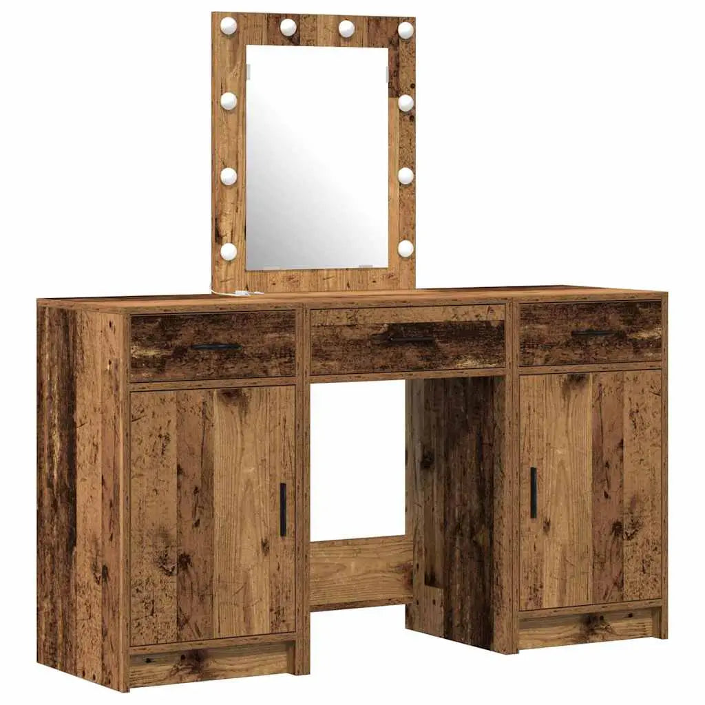 Table de Toilette Marron 50 x 41 x 135 cm Bois d’ingénierie - XIOS