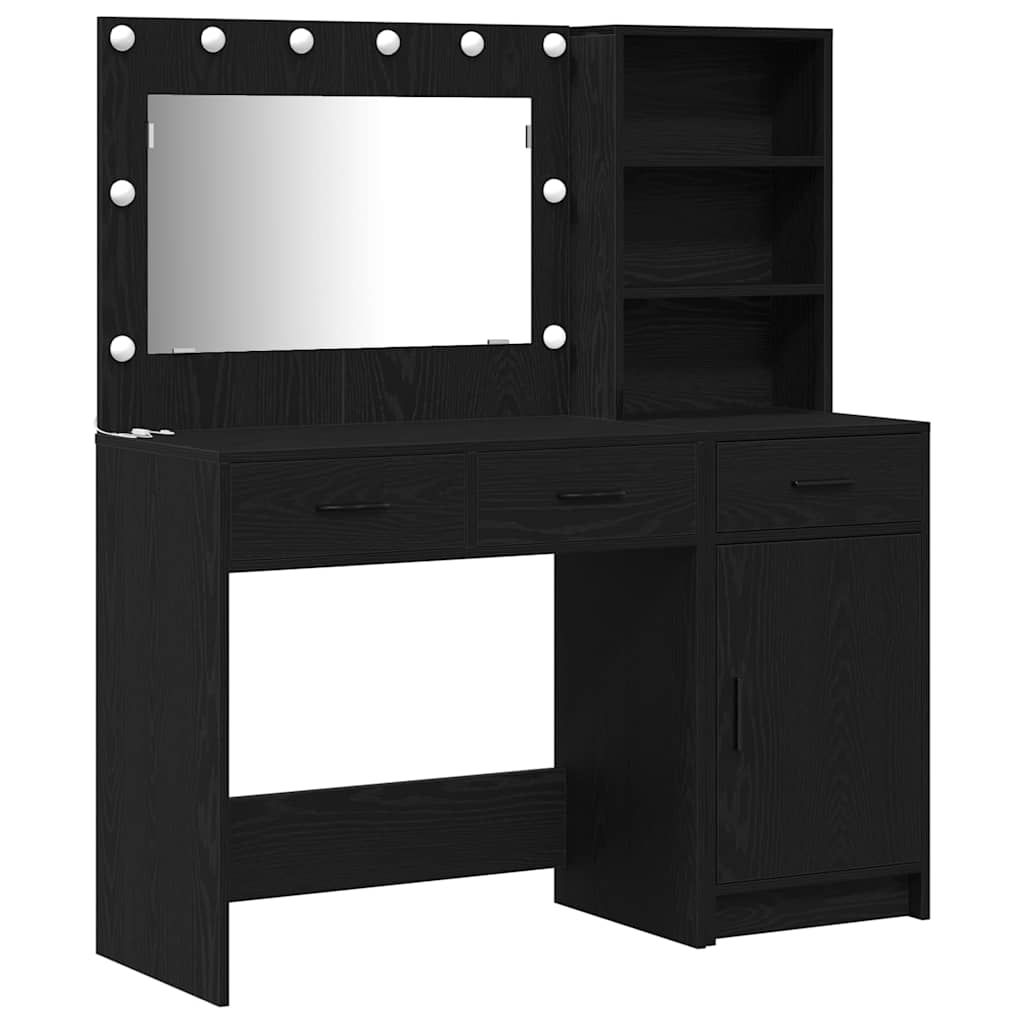 Table de Toilette avec tiroir 2 pcs Noir 78.5 x 41 x 135 cm - XIOS
