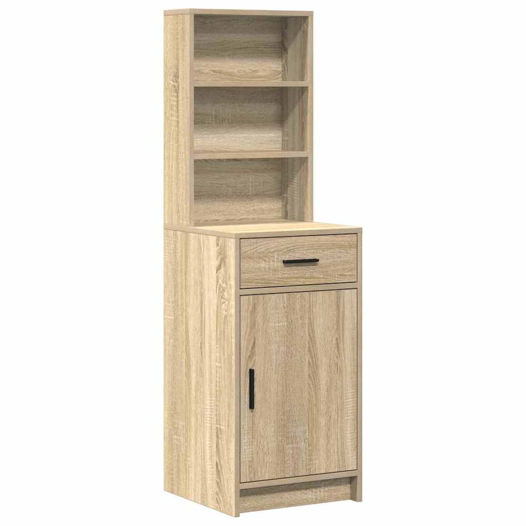 Table de Toilette avec tiroir 2 pcs Marron Bois d'ingénierie - XIOS