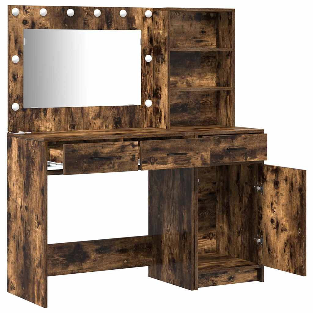 Table de Toilette 2 pc Marron 78,5 x 41 x 135 cm