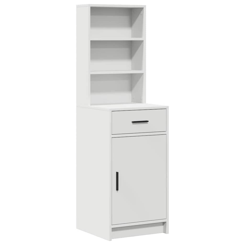 Ensemble de table de maquillage avec LED avec porte 2 pcs Blanc - XIOS