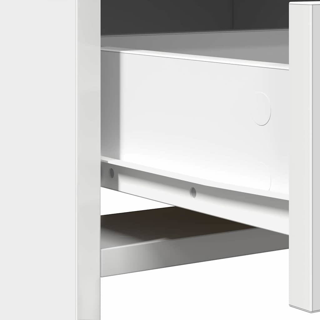Ensemble de table de maquillage avec LED avec porte 3 pcs Blanc - XIOS