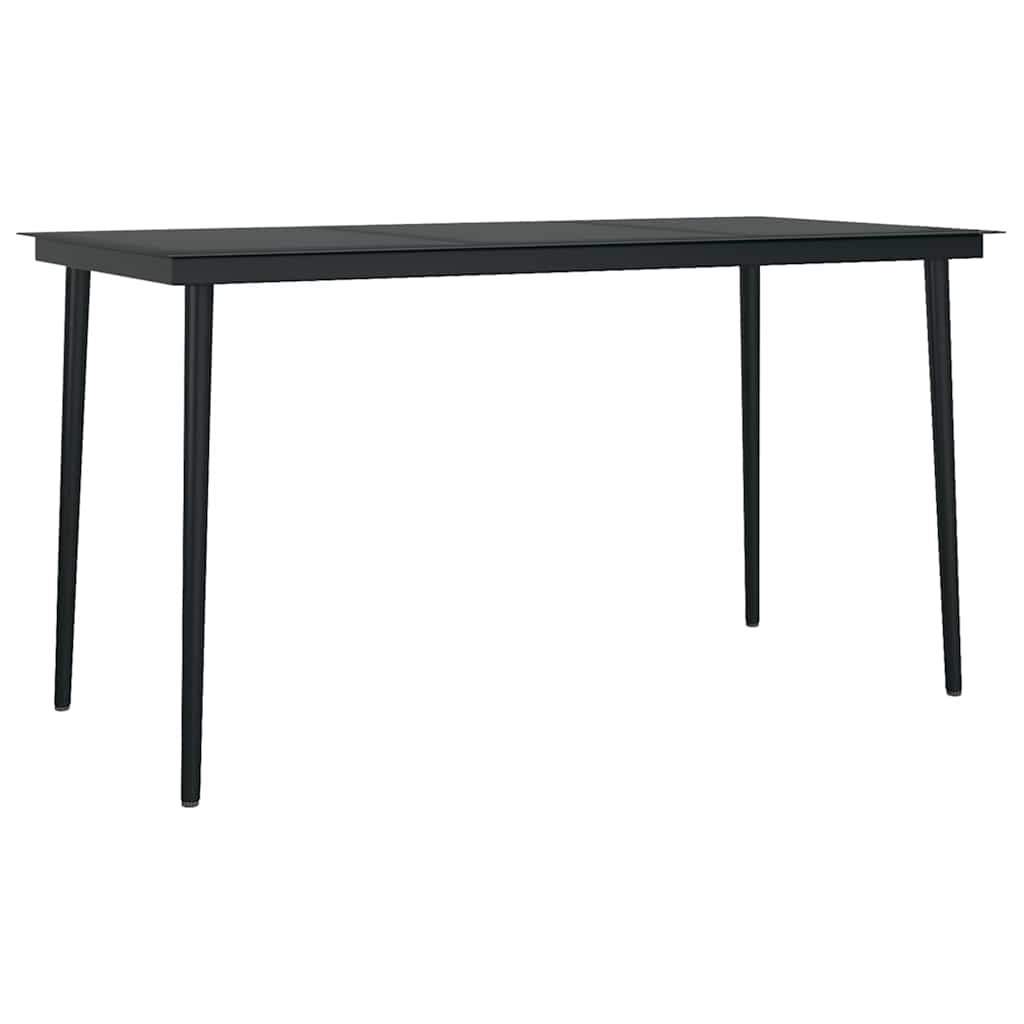 Ensemble à manger jardin coussins 5pcs marron poly rotin verre