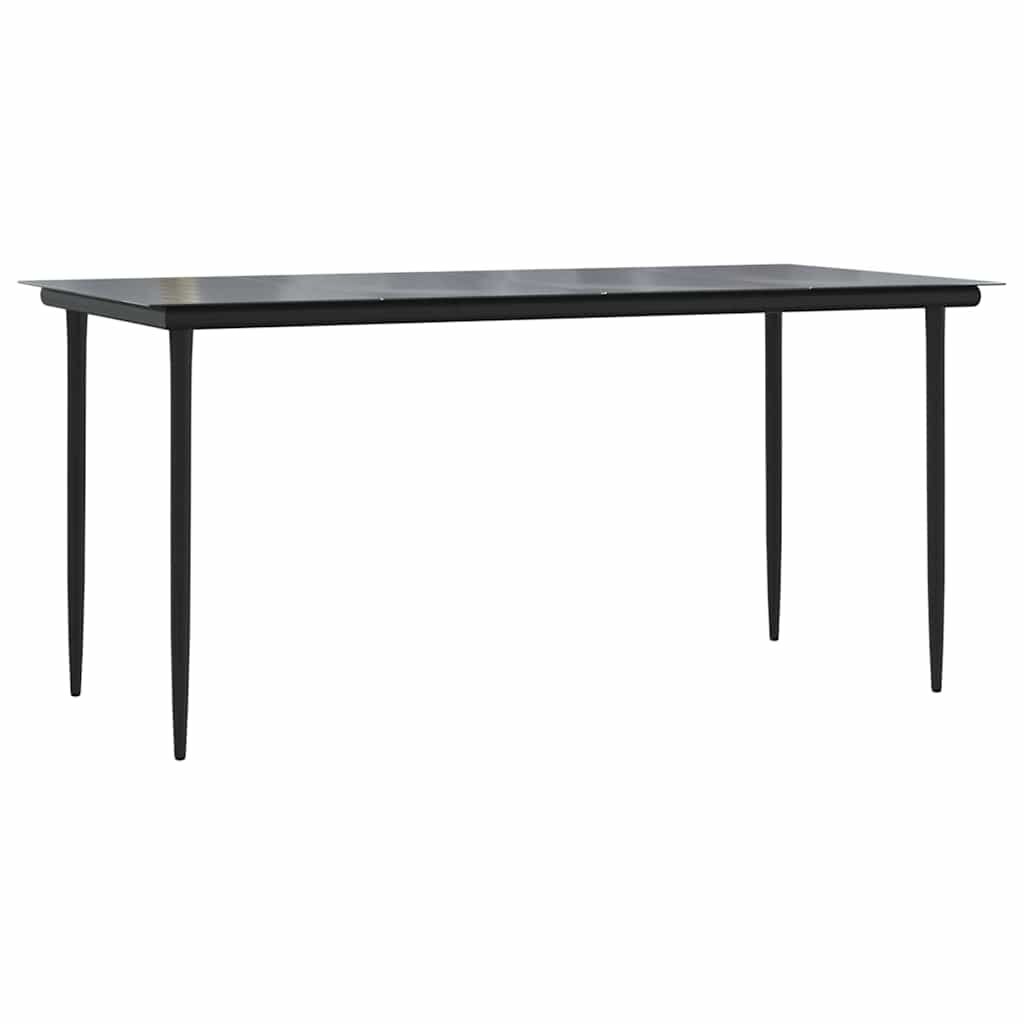 Ensemble à manger jardin coussins 5 pcs gris poly rotin verre