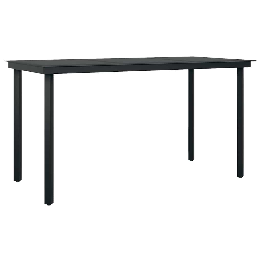 Ensemble à manger jardin coussins 5pcs marron poly rotin verre