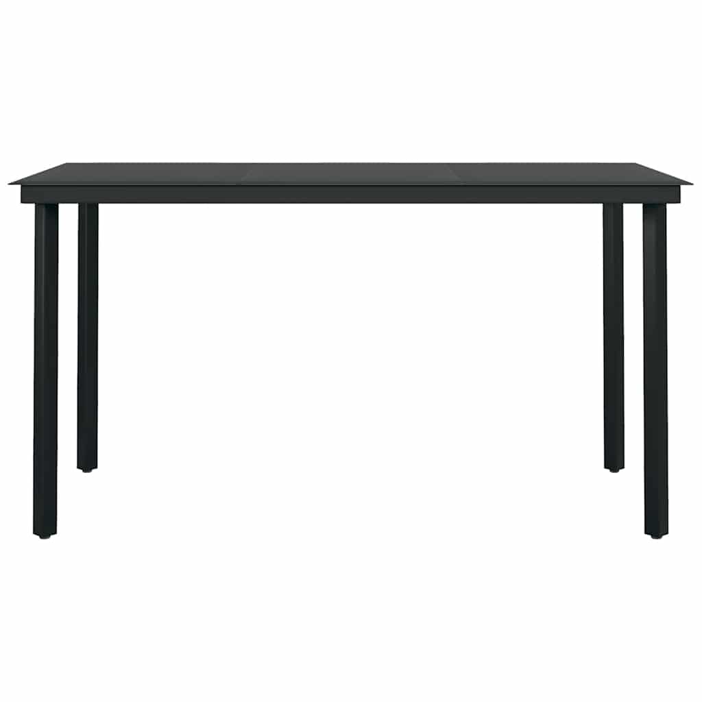 Ensemble à manger jardin coussins 5 pcs gris poly rotin verre