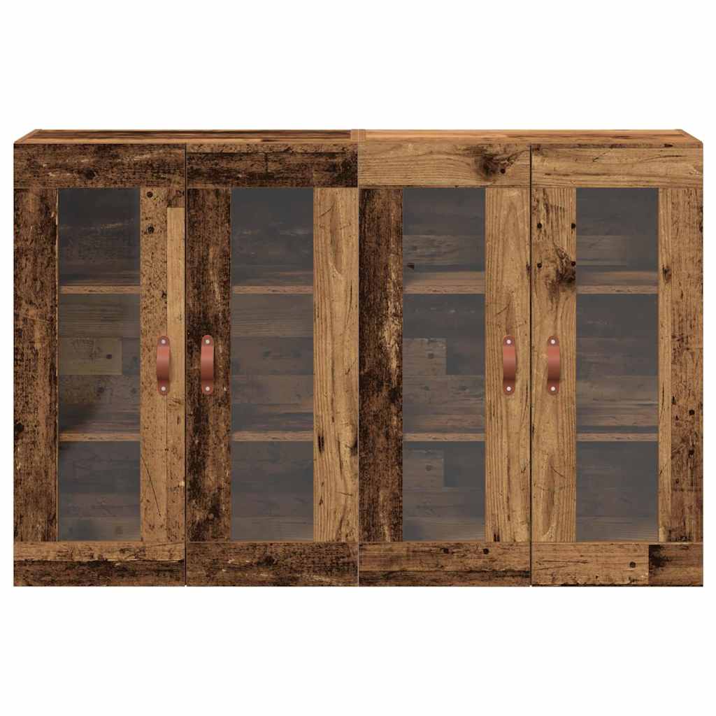 Meuble mural 2 pcs Bois ancien 69,5 x 34 x 90 cm - XIOS