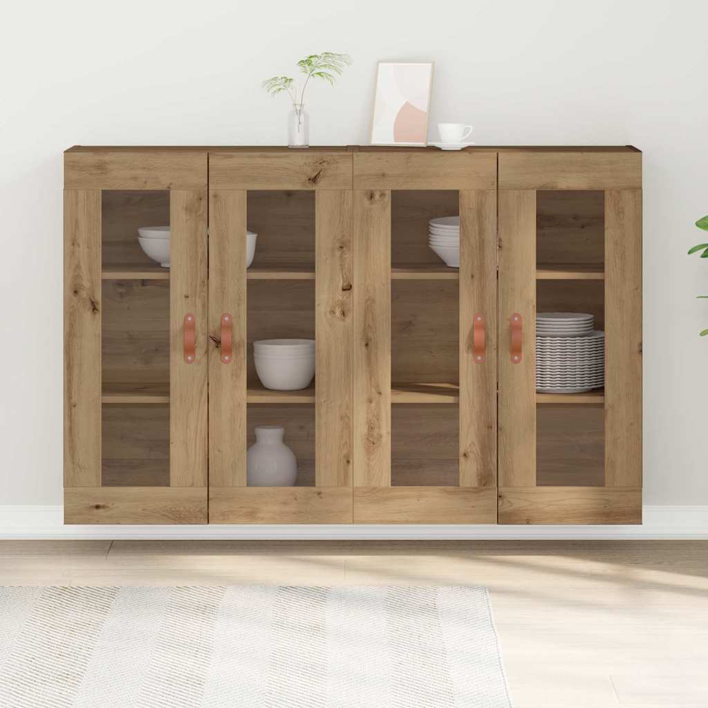 Cabinets muraux 2 pc Chêne artisanal 69,5 x 34 x 90 cm