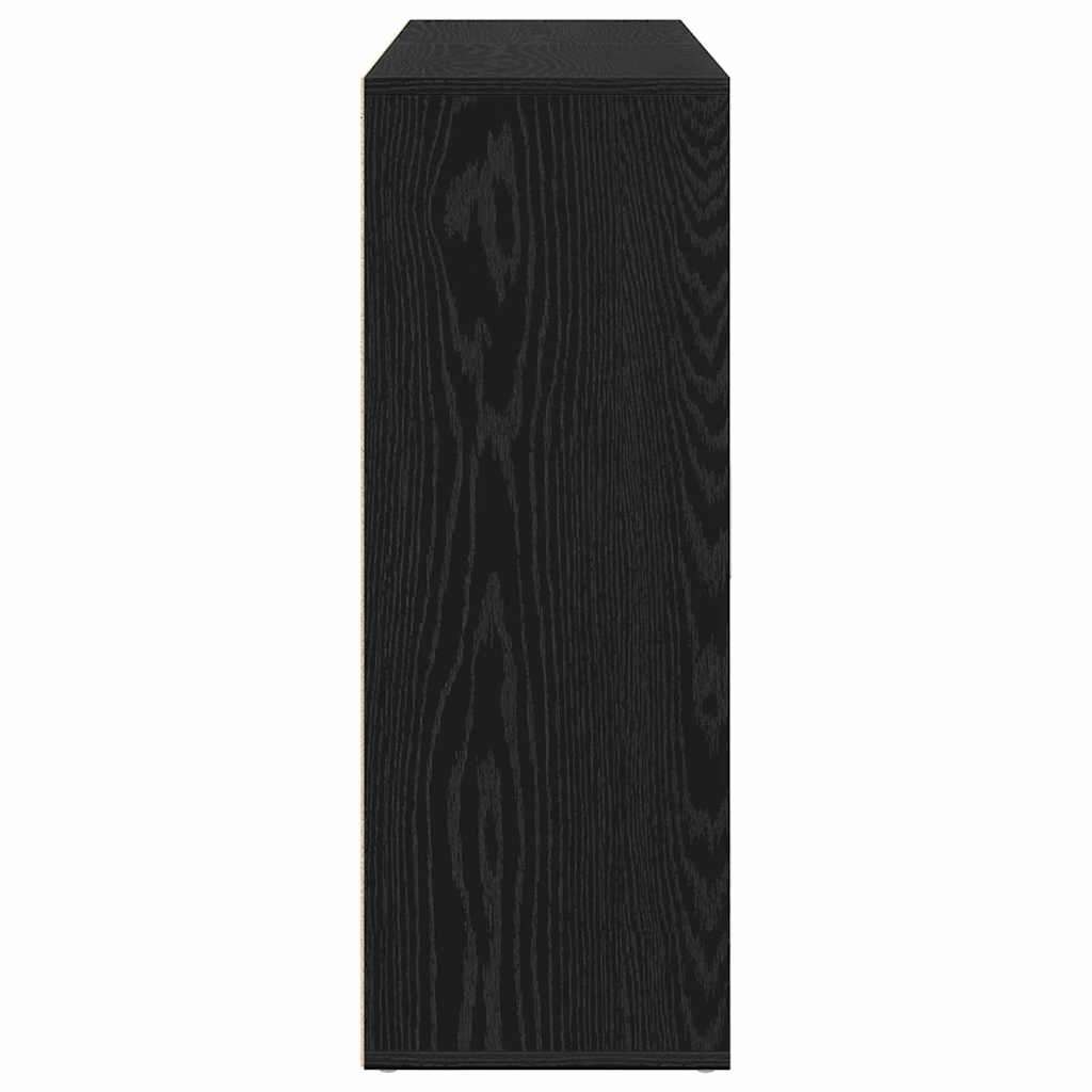 Buffet 2 pc Chêne noir 60 x 31 x 84 cm Bois d'ingénierie