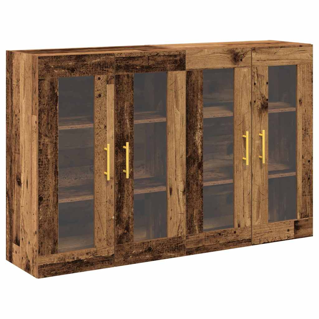 Meuble mural 2 pcs Bois ancien 69,5 x 34 x 90 cm - XIOS