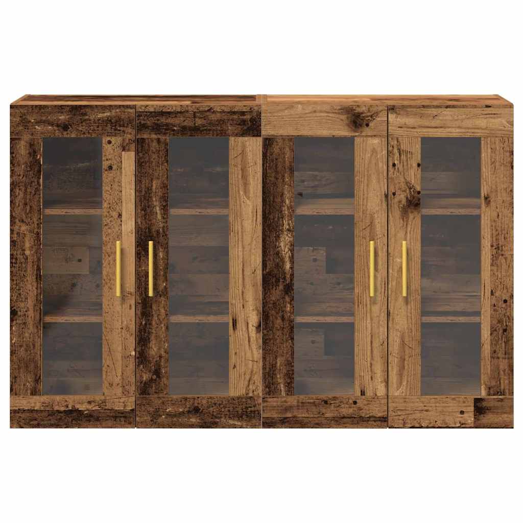 Meuble mural 2 pcs Bois ancien 69,5 x 34 x 90 cm - XIOS