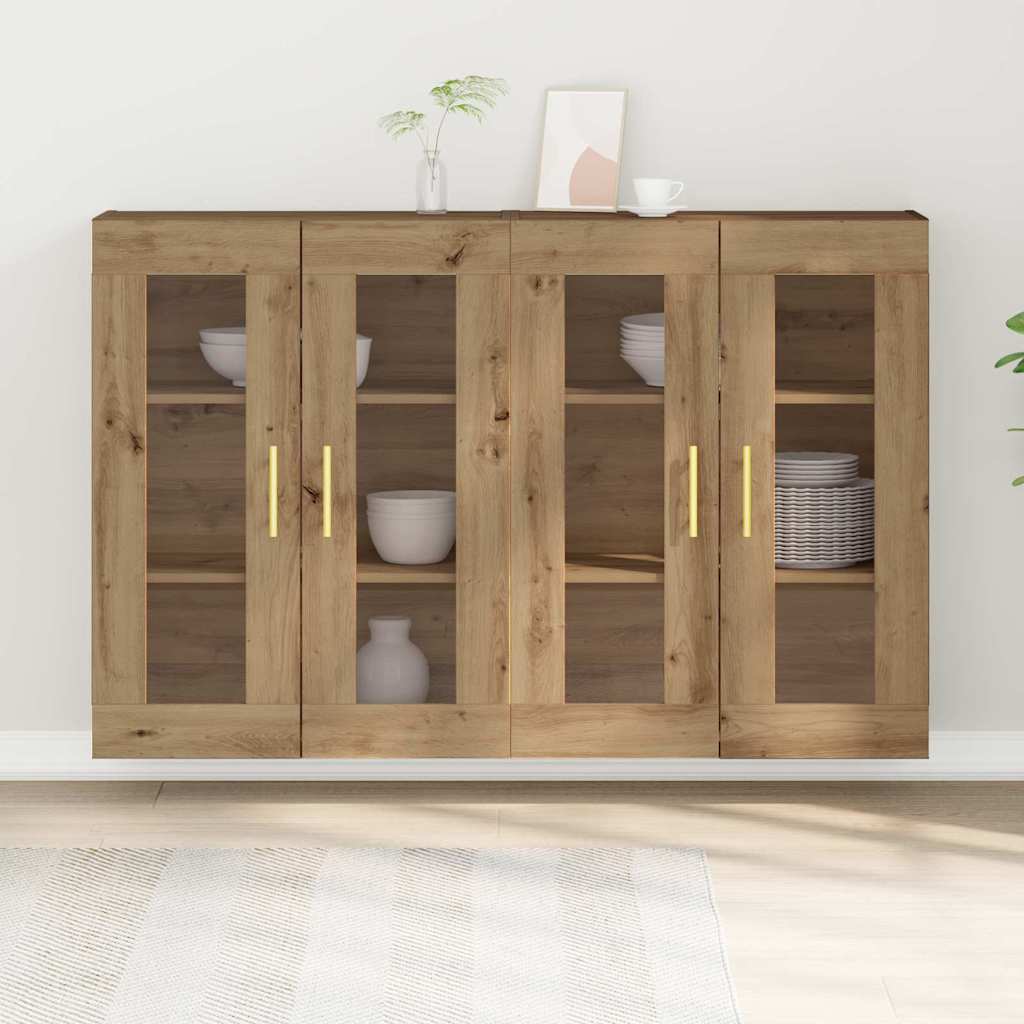 Cabinets muraux 2 pc Chêne artisanal 69,5 x 34 x 90 cm