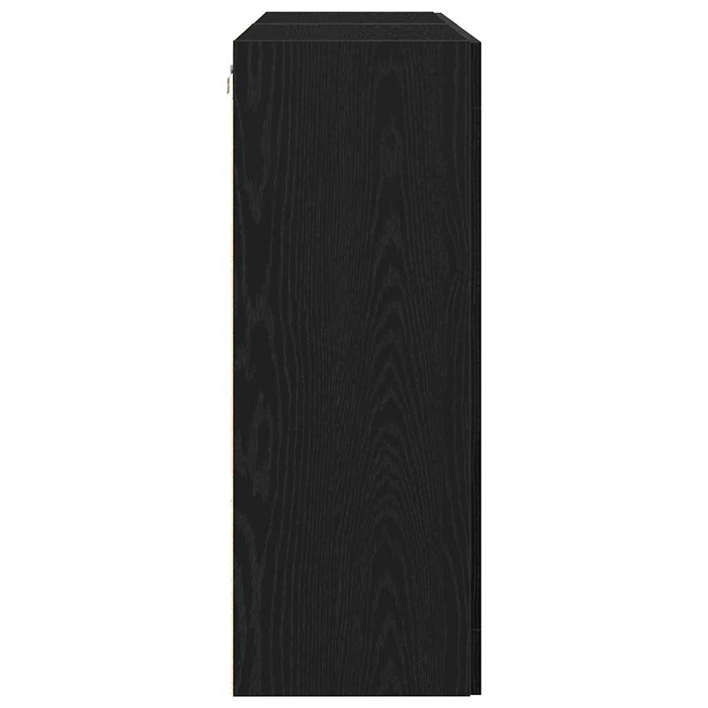 Cabinets muraux 2 pc Chêne noir 69,5 x 34 x 90 cm